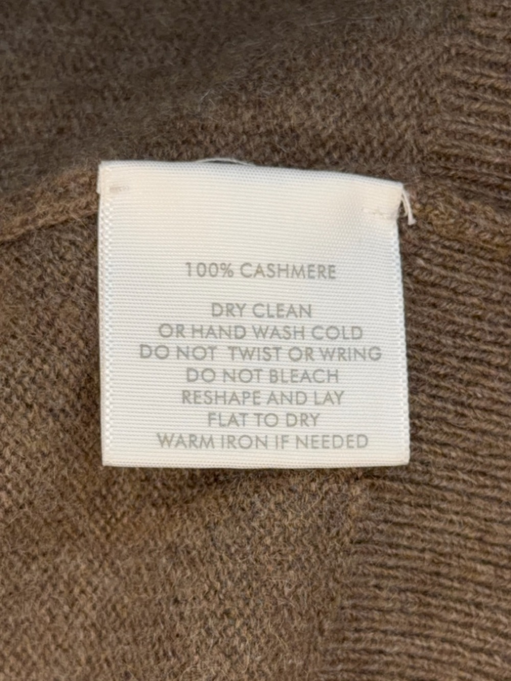 White + Warren Brown Cashmere Collared V-Neck Sweater with Layered Plum Top - Picture 9 of 9